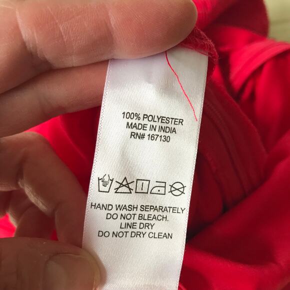 Beyond Words Jumpsuit Womens XS Red Wrap Pleated Belt Resort Flowy Coastal Rodeo - Picture 11 of 11